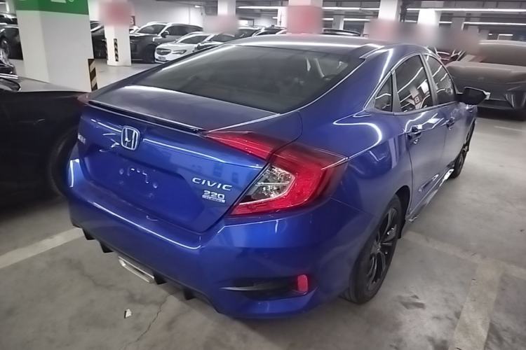 Used Honda Civic 2019 220TURBO CVT Dynamic Edition China VI Emission Standard Rear Right 45 Deg