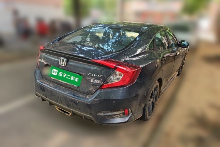 Used Honda Civic 2019 220TURBO CVT Dynamic Edition China V Emission Standard Rear Right 45 Deg