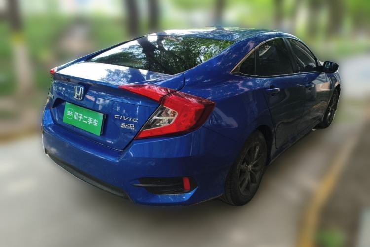 Used Honda Civic 2019 220TURBO CVT Dynamic Edition China VI Rear Right 45 Deg