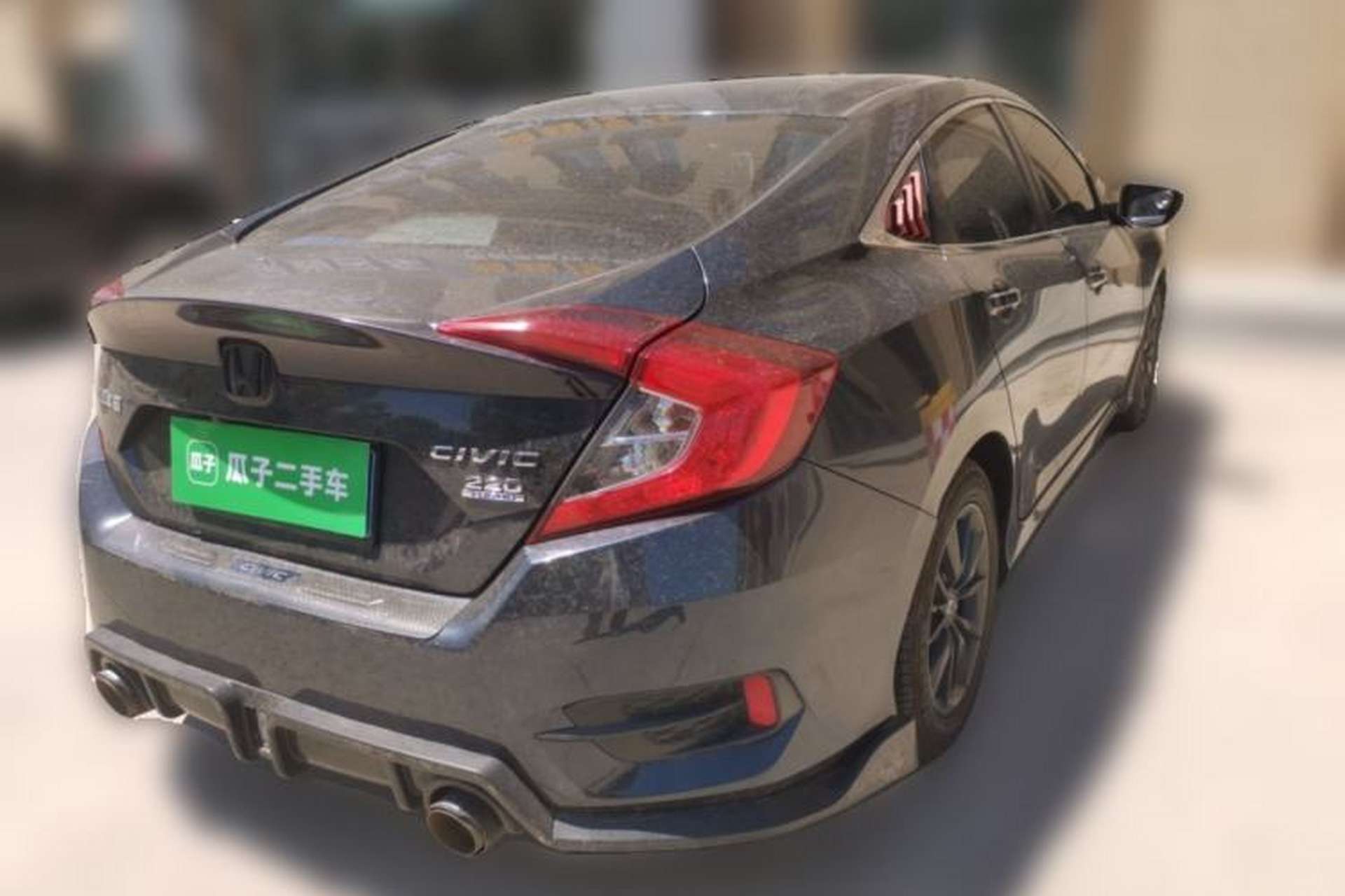 Used Honda Civic 2019 220TURBO CVT Dynamic Edition China VI Rear Right 45 Deg