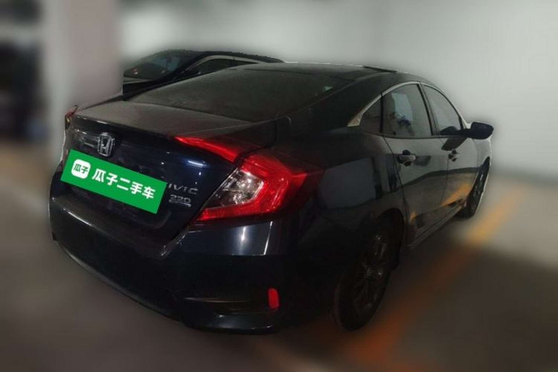 Used Honda Civic 2019 220TURBO CVT Dynamic Edition China VI Rear Right 45 Deg