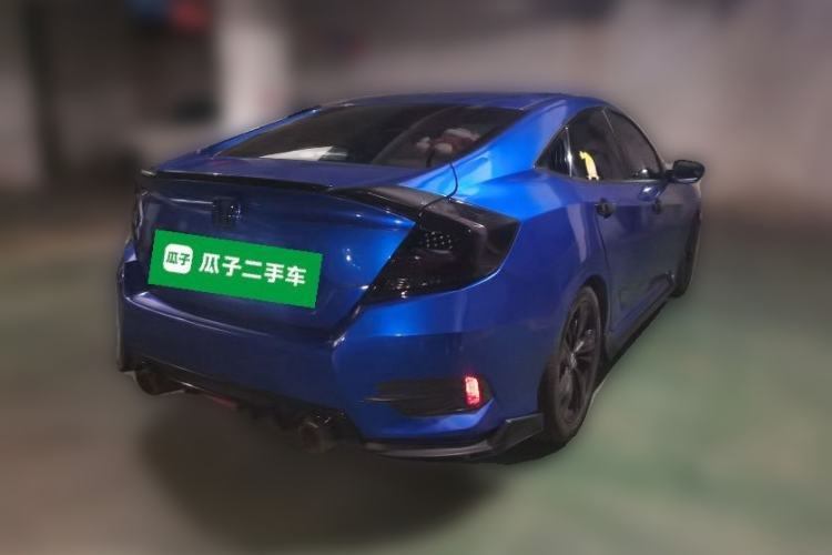 Used Honda Civic 2019 220TURBO CVT Dynamic Edition China VI Rear Right 45 Deg