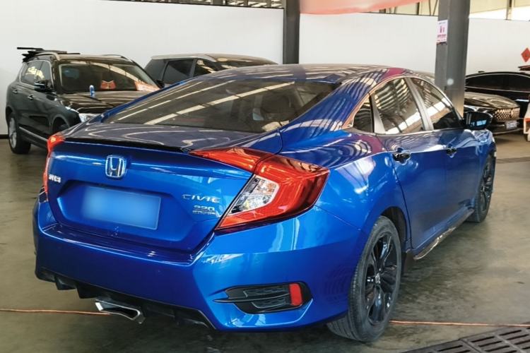Used Honda Civic 2019 220TURBO CVT Dynamic Edition China VI Emission Standard Rear Right 45 Deg