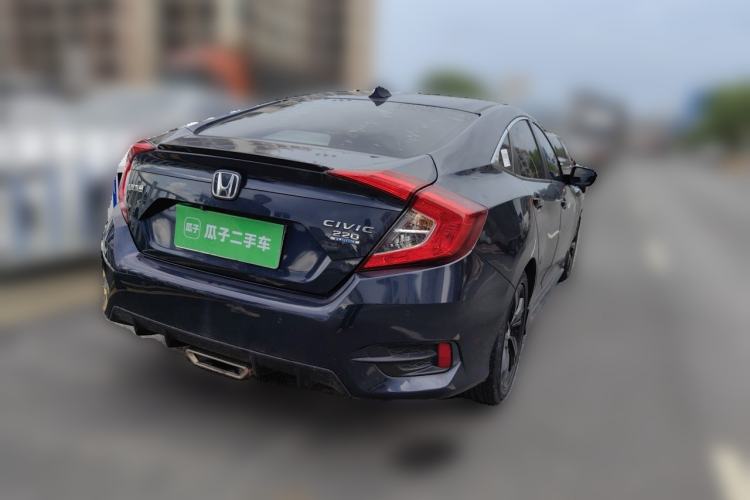 Used Honda Civic 2019 220TURBO CVT Dynamic Edition China V Emission Standard Rear Right 45 Deg