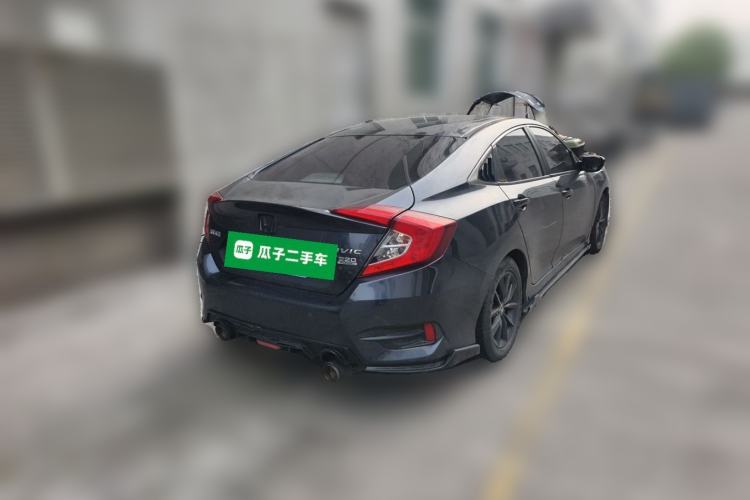 Used Honda Civic 2019 220TURBO CVT Dynamic Edition China VI Rear Right 45 Deg