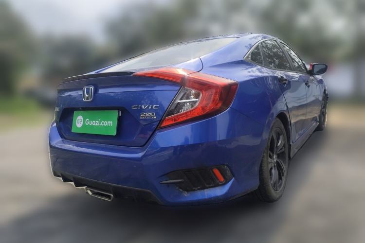 Used Honda Civic 2019 220TURBO CVT Dynamic Edition China VI Emission Standard Rear Right 45 Deg