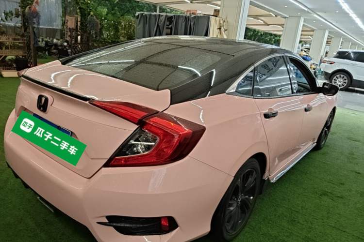 Used Honda Civic 2019 220TURBO CVT Dynamic Edition China V Emission Standard Rear Right 45 Deg