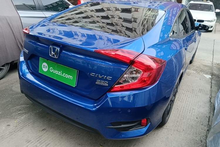 Used Honda Civic 2019 220TURBO CVT Dynamic Edition China VI Rear Right 45 Deg