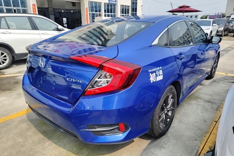 Used Honda Civic 2019 220TURBO CVT Dynamic Edition China V Rear Right 45 Deg