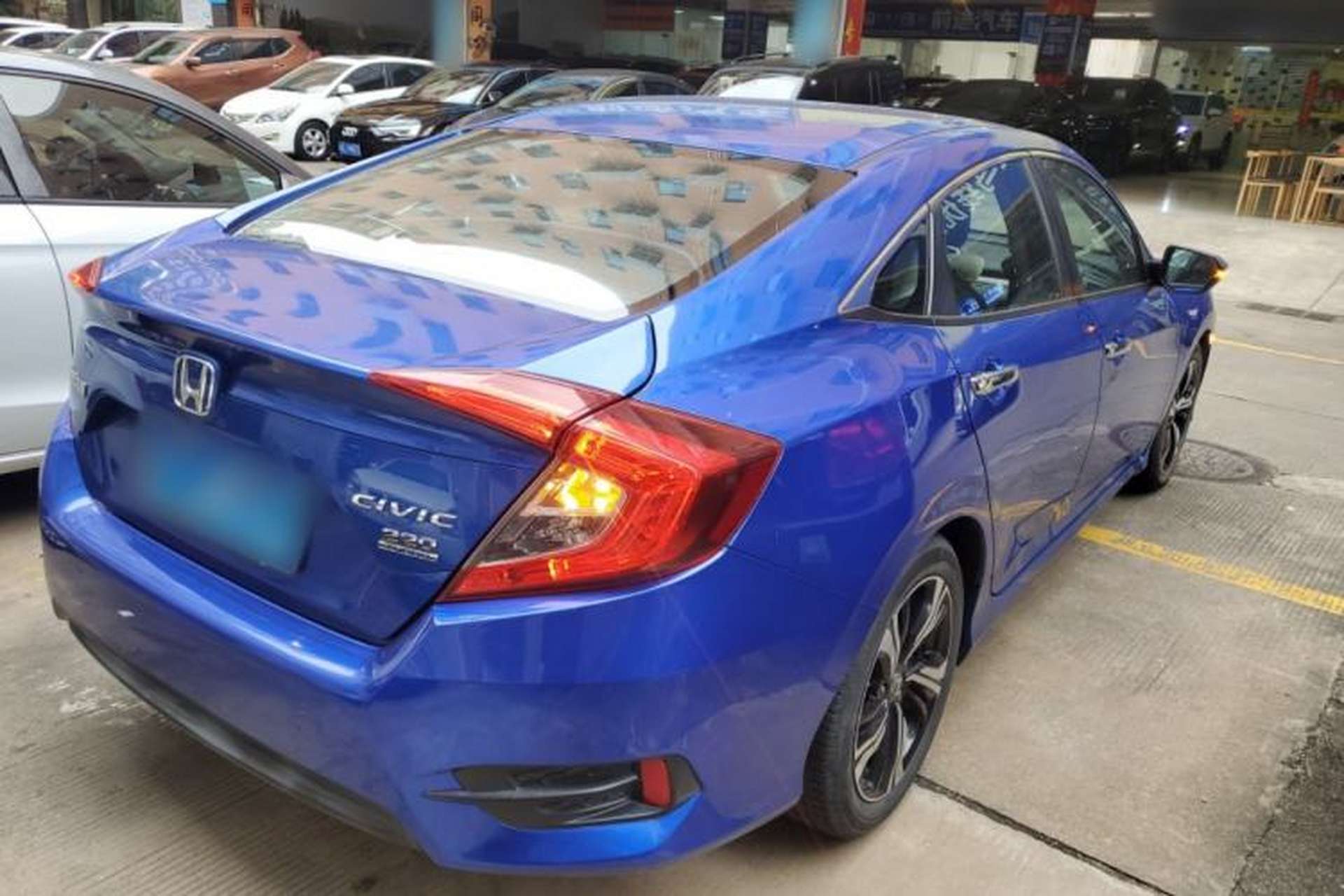 Used Honda Civic 2019 220TURBO CVT Power Edition China VI Emission Standard Rear Right 45 Deg