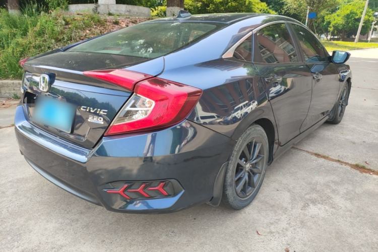 Used Honda Civic 2019 220TURBO CVT Dynamic Edition China VI Rear Right 45 Deg