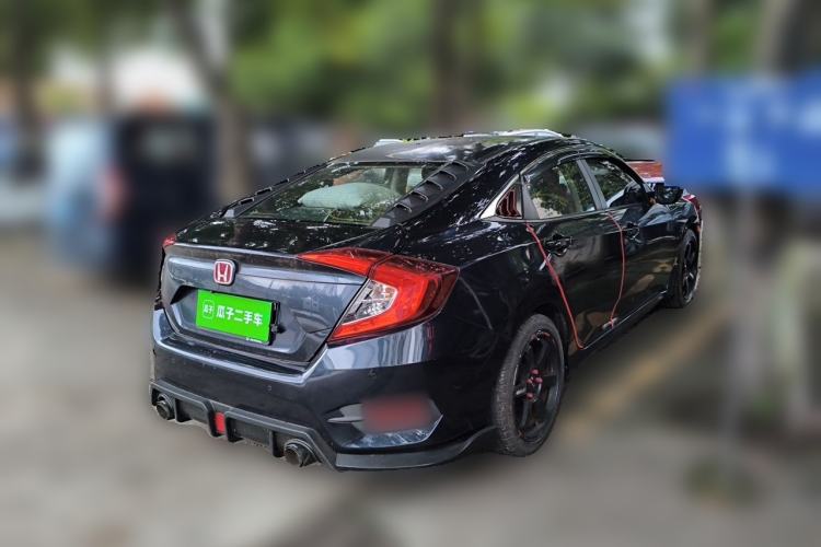 Used Honda Civic 2019 220TURBO Manual Jinkong Edition China V Emission Standard Rear Right 45 Deg