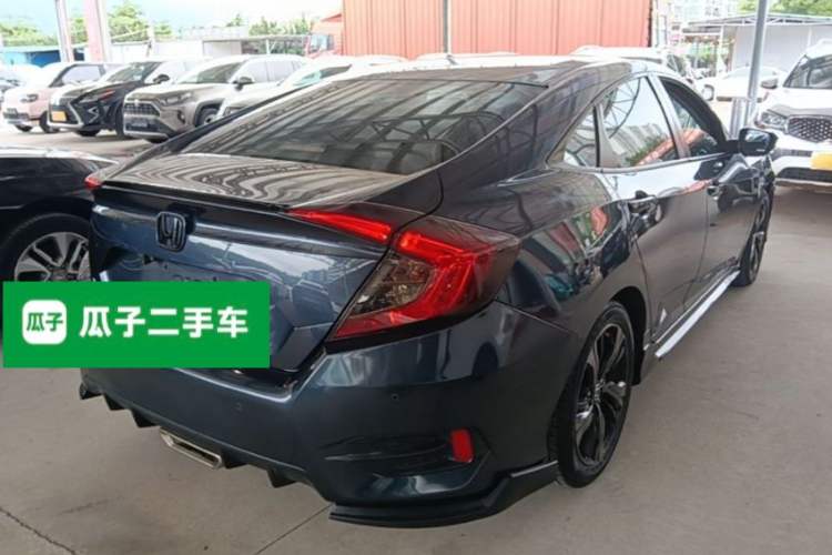 Used Honda Civic 2019 220TURBO CVT Dynamic Edition China VI Emission Standard Rear Right 45 Deg