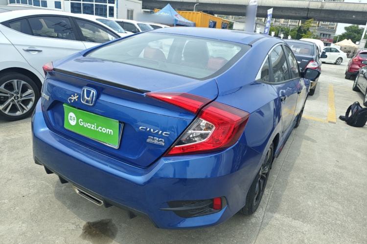 Used Honda Civic 2019 220TURBO CVT Dynamic Edition China VI Emission Standard Rear Right 45 Deg