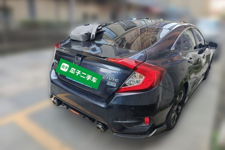 Used Honda Civic 2019 220TURBO CVT Dynamic Edition China VI Emission Standard Rear Right 45 Deg