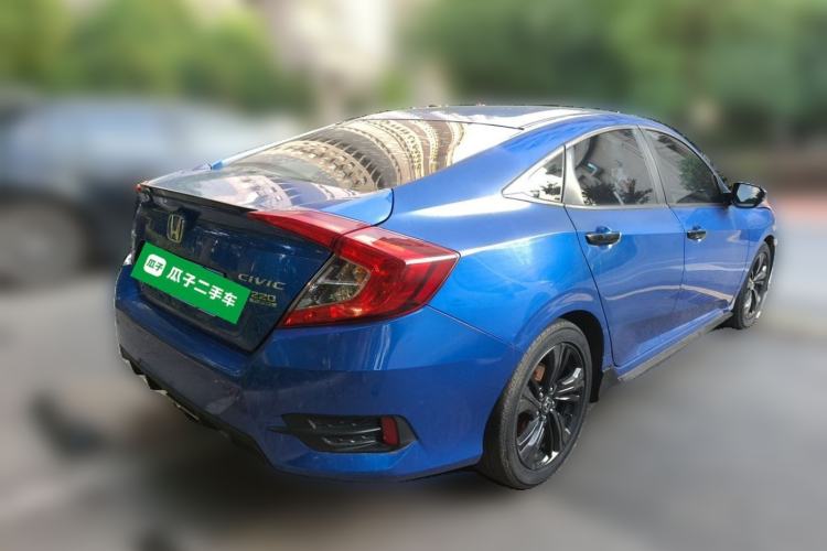 Used Honda Civic 2019 220TURBO CVT Dynamic Edition China V Emission Standard Rear Right 45 Deg