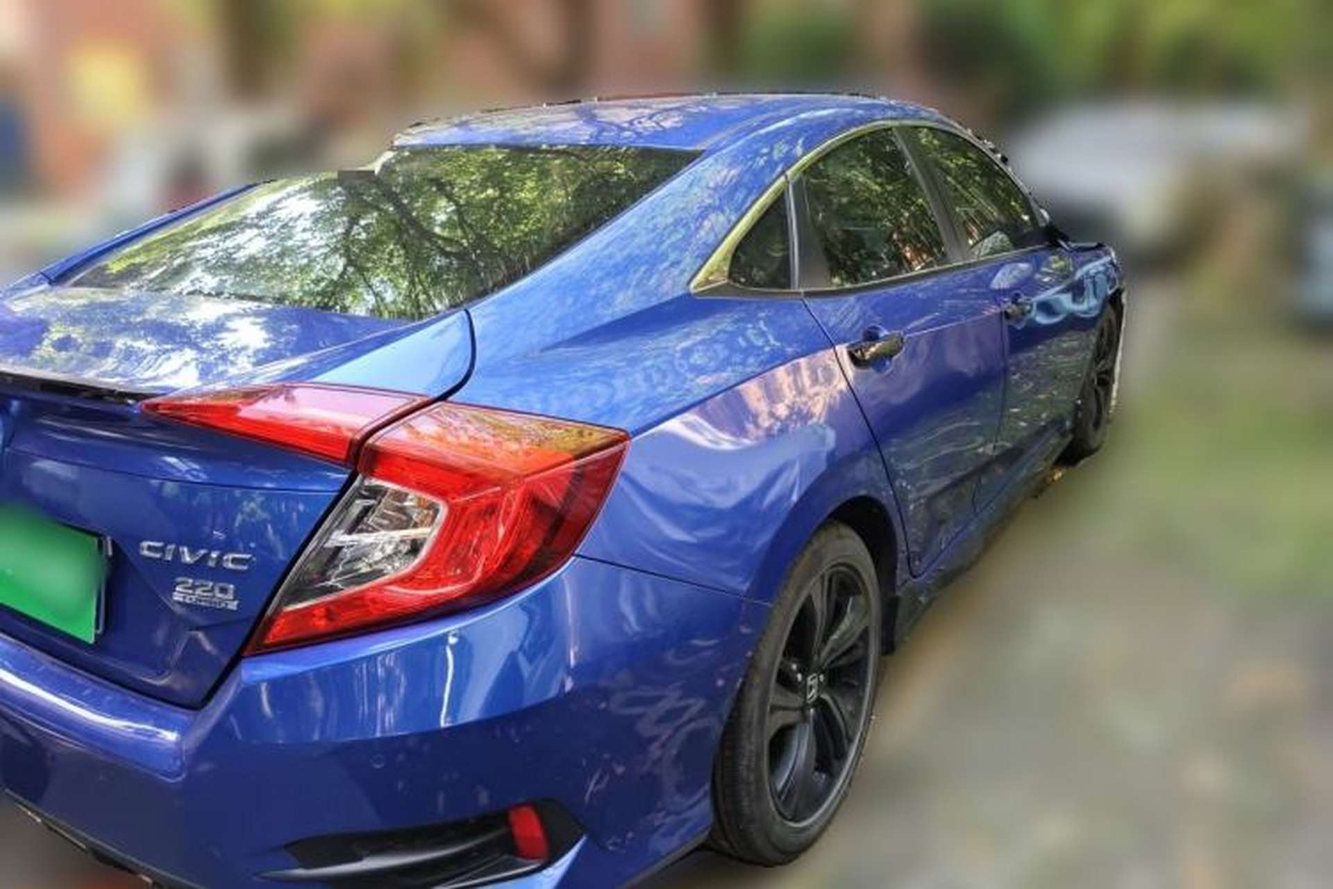 Used Honda Civic 2019 220TURBO CVT Dynamic Edition China VI Emission Standard Rear Right 45 Deg