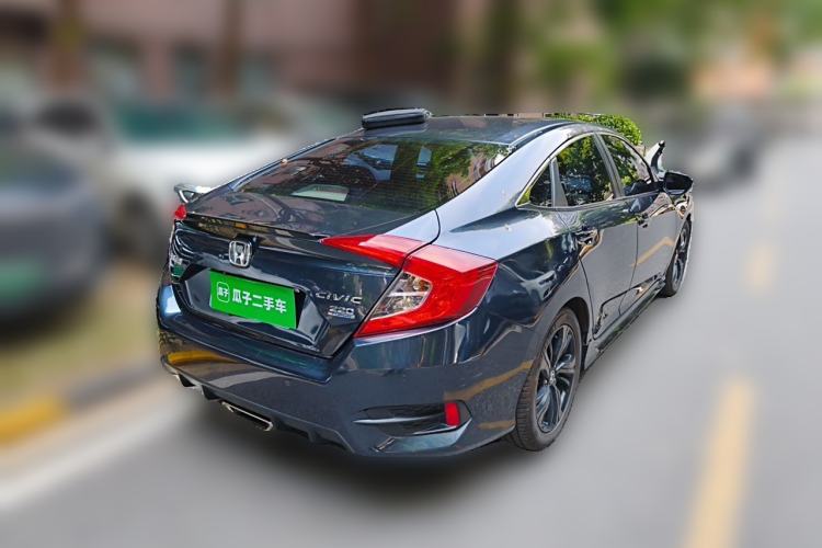 Used Honda Civic 2019 220TURBO CVT Dynamic Edition China V Emission Standard Rear Right 45 Deg
