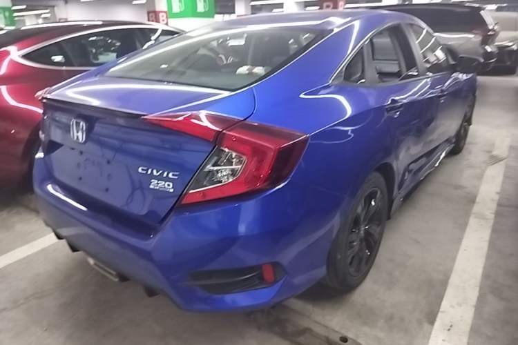 Used Honda Civic 2019 220TURBO CVT Dynamic Edition China VI Emission Standard Rear Right 45 Deg