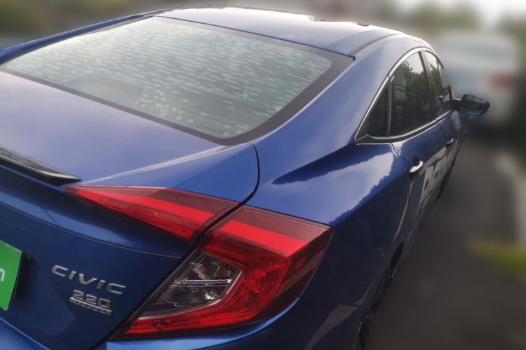 Used Honda Civic 2019 220TURBO CVT Dynamic Edition China VI Emission Standard Rear Right 45 Deg