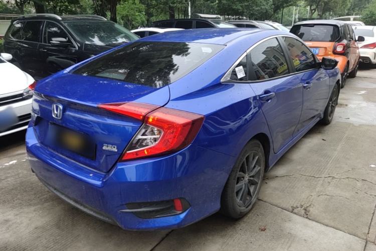 Used Honda Civic 2019 220TURBO CVT Dynamic Edition China VI Rear Right 45 Deg