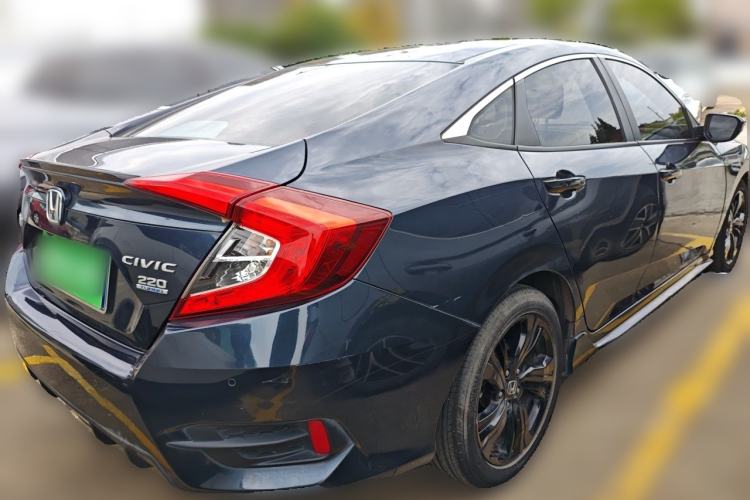 Used Honda Civic 2019 220TURBO CVT Dynamic Edition China VI Emission Standard Rear Right 45 Deg