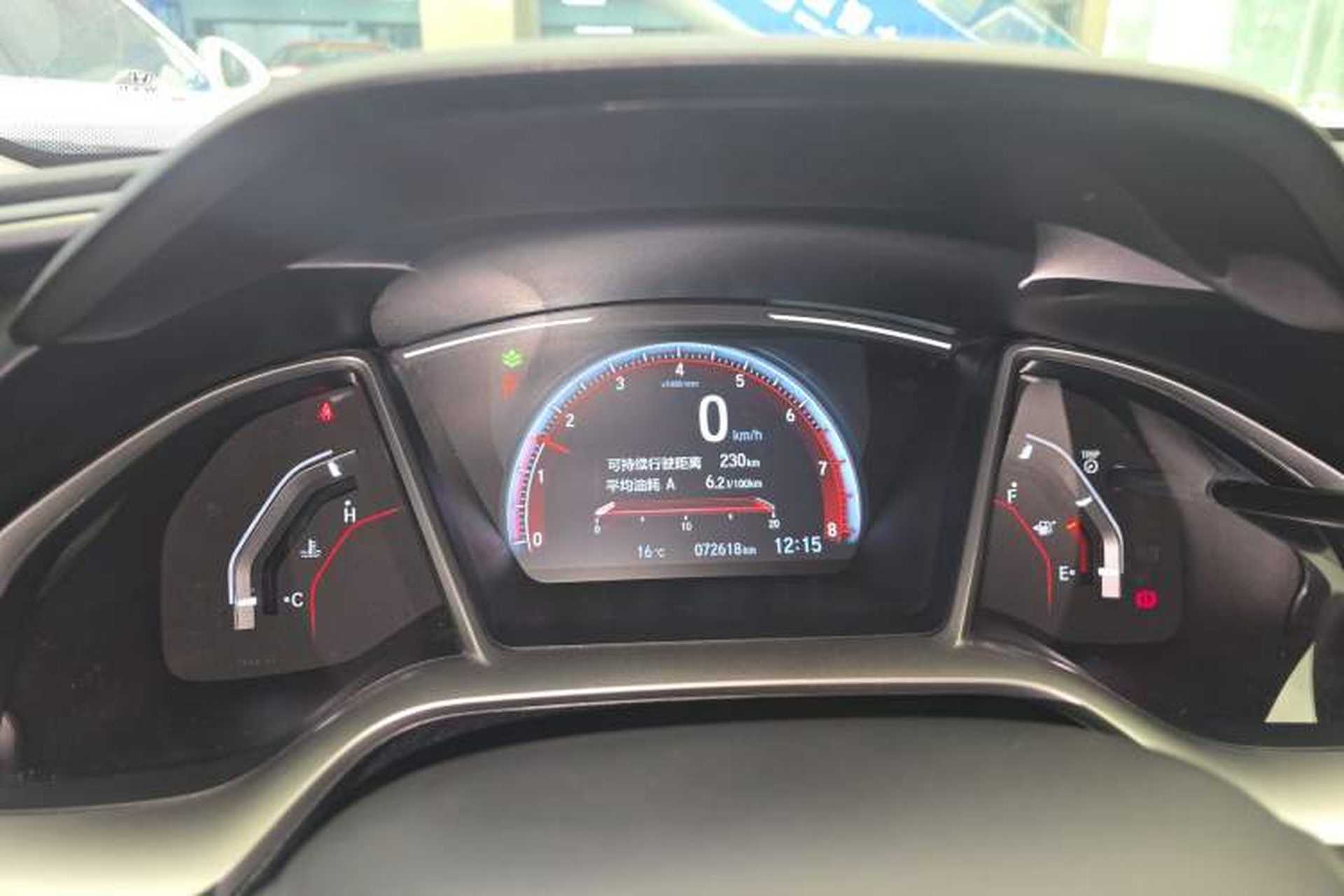 Used Honda Civic 2019 220TURBO CVT Dynamic Edition China VI Emission Standard Instrument Cluster