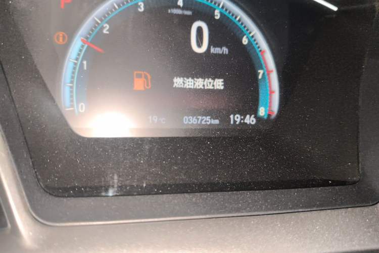Used Honda Civic 2019 220TURBO CVT Dynamic Edition China VI Odometer Close Up