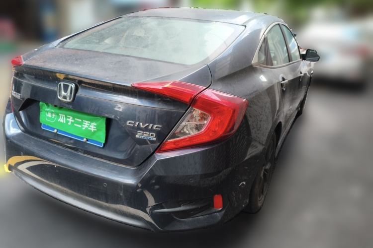 Used Honda Civic 2019 220TURBO CVT Dynamic Edition China VI Rear Right 45 Deg