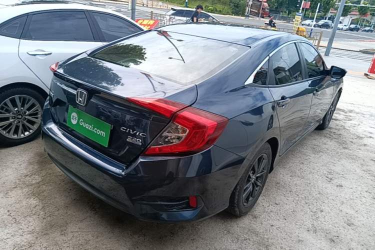 Used Honda Civic 2019 220TURBO CVT Dynamic Edition China VI Rear Right 45 Deg