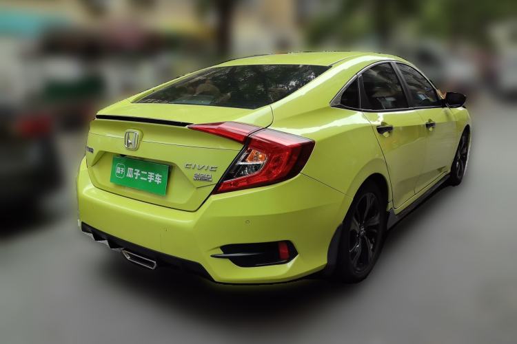 Used Honda Civic 2019 220TURBO CVT Dynamic Edition China V Emission Standard Rear Right 45 Deg