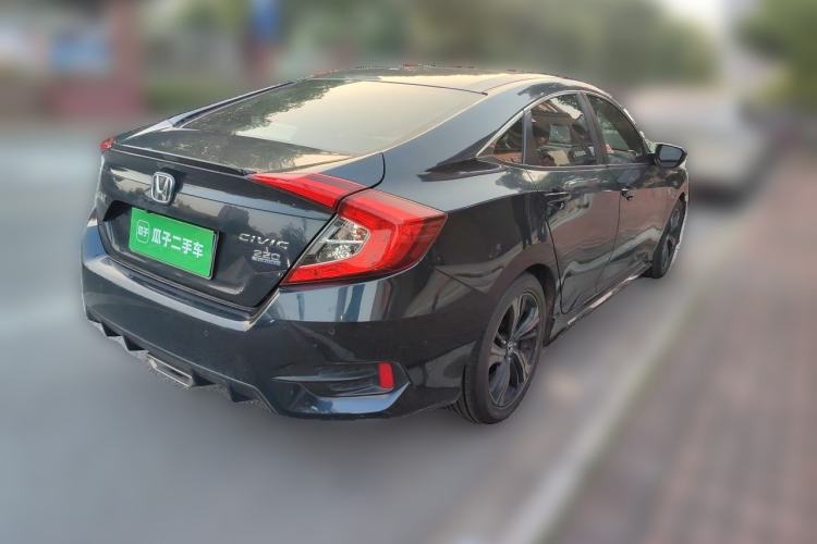 Used Honda Civic 2019 220TURBO CVT Dynamic Edition China V Emission Standard Rear Right 45 Deg