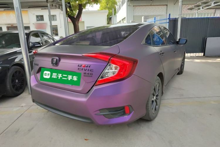 Used Honda Civic 2019 220TURBO CVT Dynamic Edition China VI Rear Right 45 Deg