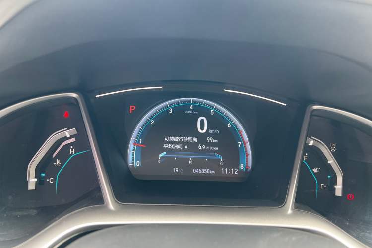Used Honda Civic 2019 220TURBO CVT Dynamic Edition China VI Odometer Close Up