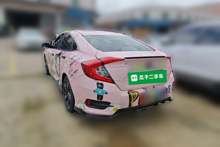 Used Honda Civic 2019 220TURBO CVT Dynamic Edition China VI Emission Standard Rear Left 45 Deg