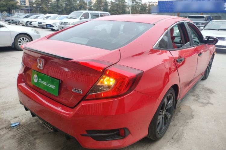 Used Honda Civic 2019 220TURBO CVT Dynamic Edition China VI Emission Standard Rear Right 45 Deg