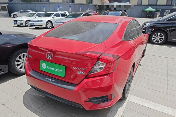 Used Honda Civic 2019 220TURBO CVT Dynamic Edition China VI Rear Right 45 Deg