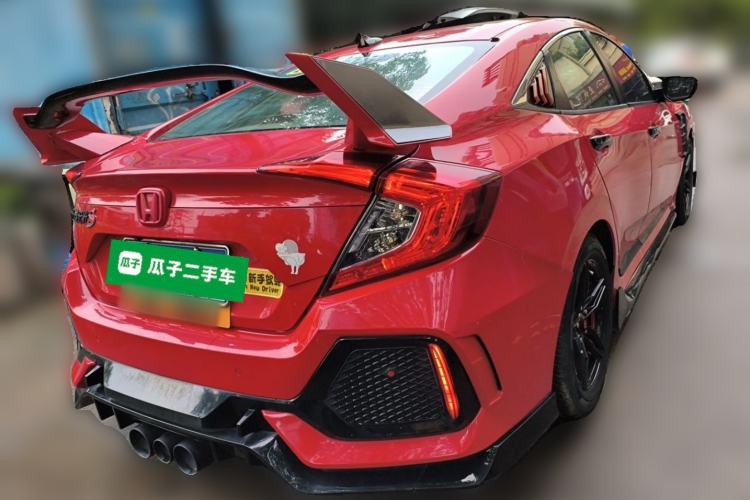 Used Honda Civic 2019 220TURBO CVT Dynamic Edition China VI Rear Right 45 Deg