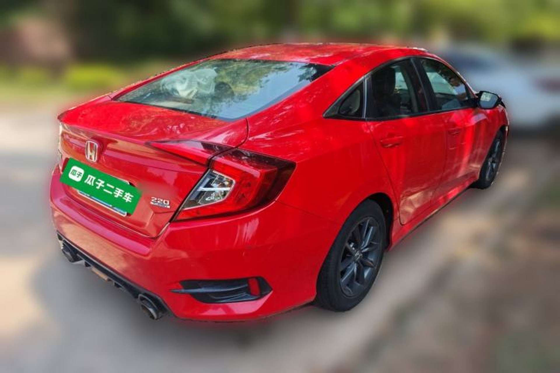 Used Honda Civic 2019 220TURBO CVT Dynamic Edition China VI Rear Right 45 Deg