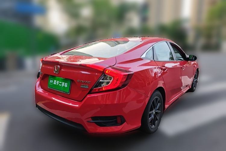 Used Honda Civic 2019 220TURBO CVT Dynamic Edition China VI Rear Right 45 Deg