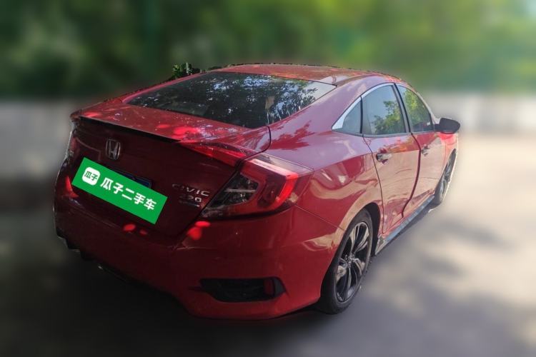 Used Honda Civic 2019 220TURBO CVT Dynamic Edition China VI Emission Standard Rear Right 45 Deg