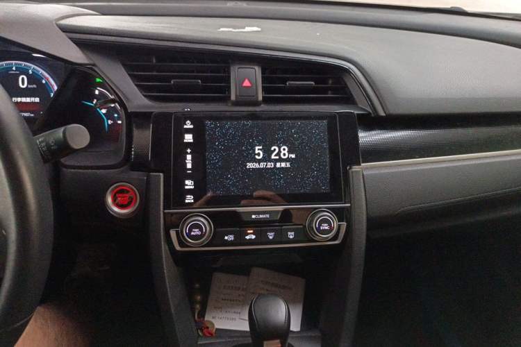 Used Honda Civic 2019 180TURBO CVT Shangqing Edition China VI Audio And AC Panel