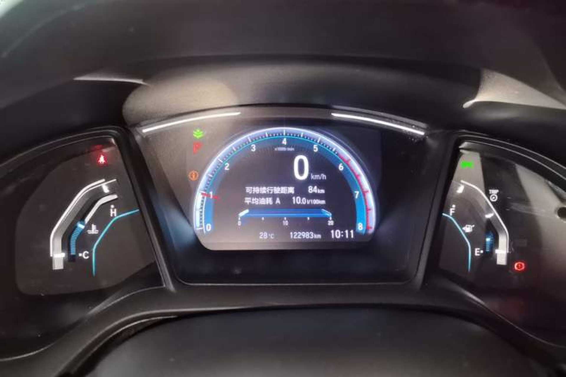 Used Honda Civic 2019 180TURBO CVT Shangqing Edition China VI Instrument Cluster