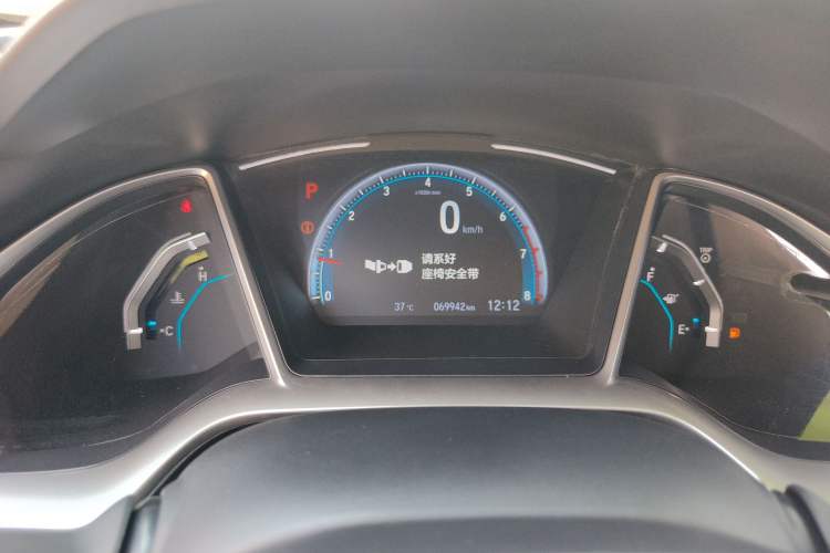 Used Honda Civic 2019 220TURBO CVT Dynamic Edition China VI Odometer Close Up