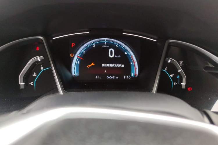 Used Honda Civic 2019 220TURBO CVT Dynamic Edition China VI Odometer Close Up