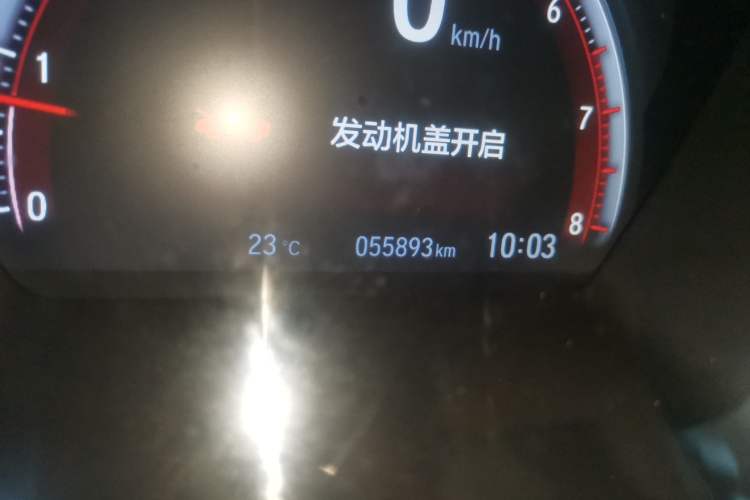 Used Honda Civic 2019 220TURBO CVT Ignition Edition China VI Emission Standard Odometer Close Up