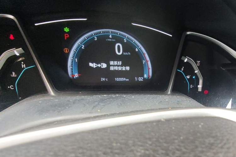Used Honda Civic 2019 220TURBO CVT Dynamic Edition China V Odometer Close Up