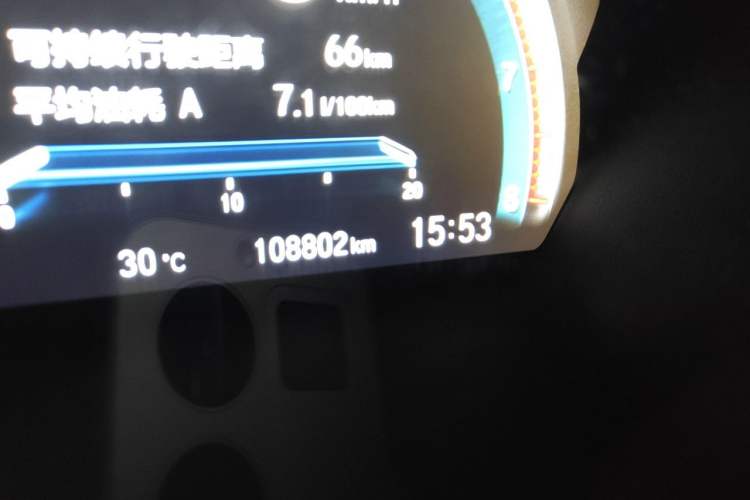 Used Honda Civic 2019 220TURBO CVT Dynamic Edition China V Odometer Close Up