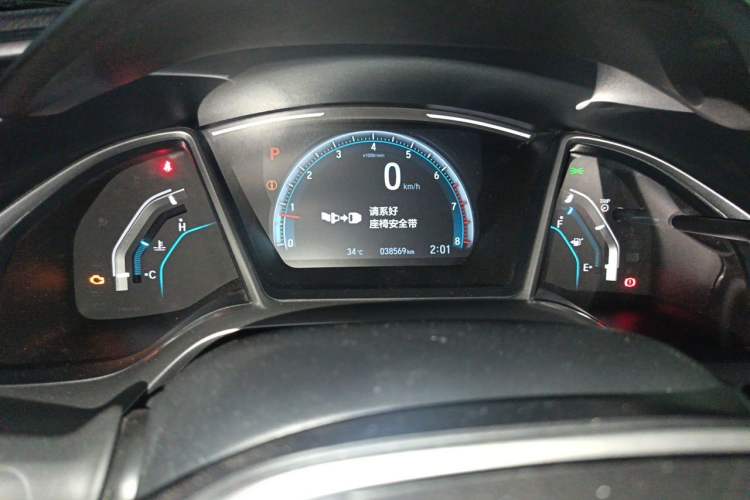 Used Honda Civic 2019 220TURBO CVT Dynamic Edition China VI Odometer Close Up