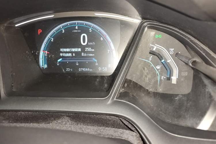 Used Honda Civic 2019 180TURBO CVT Shangdong Edition China VI Odometer Close Up